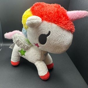 TOKIDOKI STELLINA UNICORNO RAINBOW STAR UNICORN PONY STUFFED ANIMAL PLUSH TOY 8”